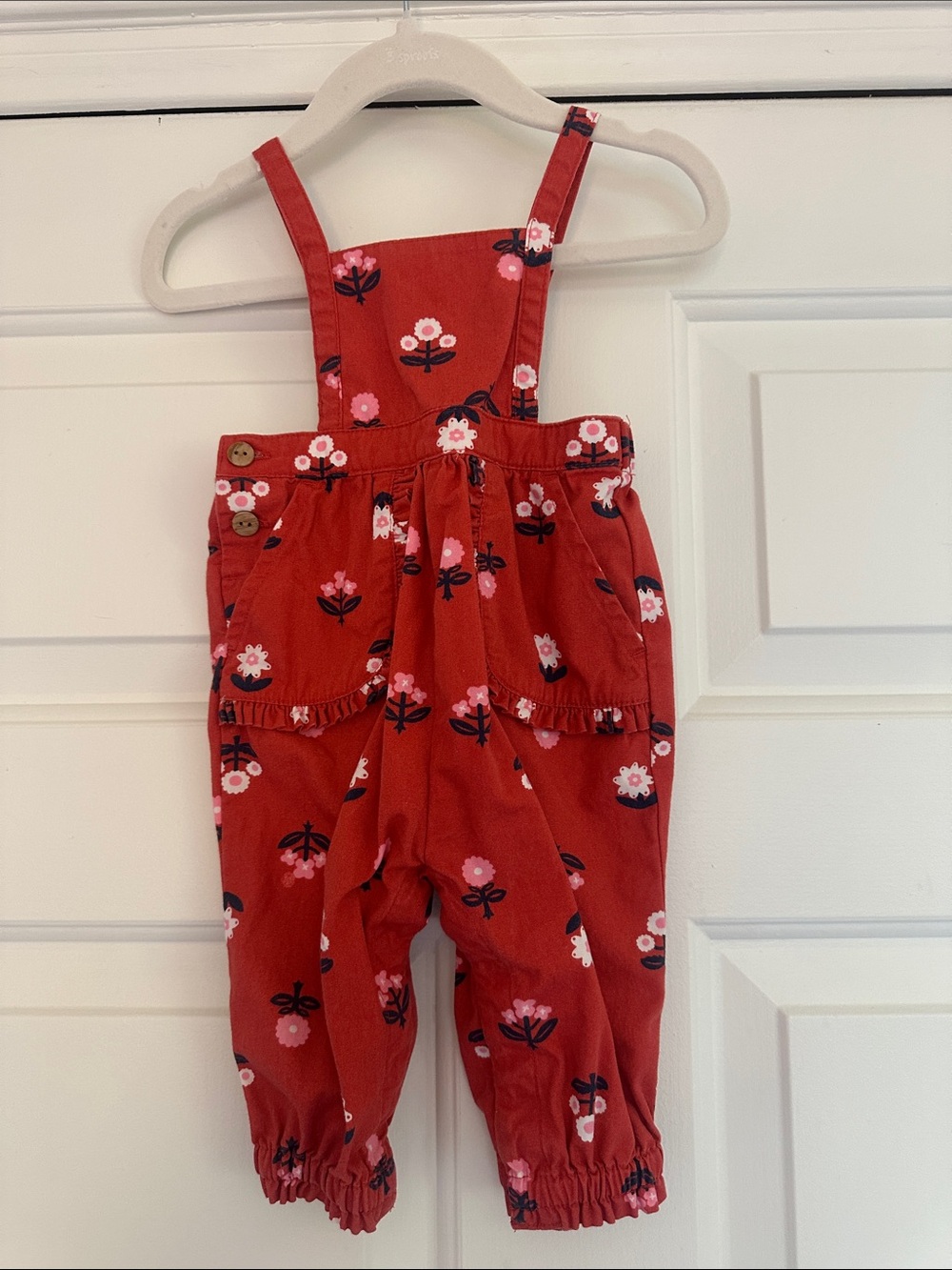 Floral old navy overalls